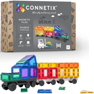 Connetix Rainbow Transport Pack 50 ks – Zboží Živě