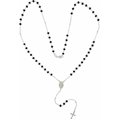 InfinitySilver Strieborný ruženec s onyxami SN14179955