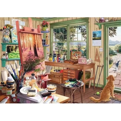 Ravensburger - Puzzle Steve Read: My Haven No. 11 - The Artist's Shed - 1 000 piese