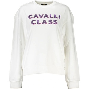 Roberto Cavalli Дамска неподплатена блуза без цип cavalli class, Цвят Бяло (qxt67a-cf062_bianco_00053)