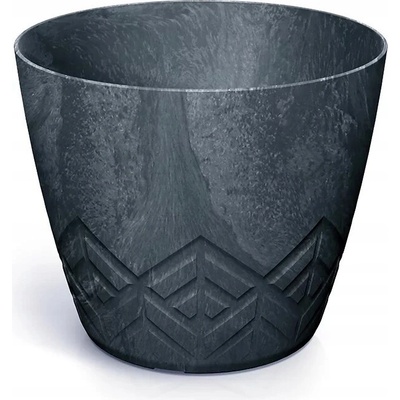Prosperplast Kvetináč plast sivý 19,8 x 19,8 x 17,3 cm