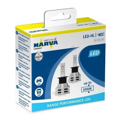 К-кт 2x LED Крушка за автомобил H3 PK22s/19W/12V 6500K - Narva 18058RPNVAX2 (N18058)