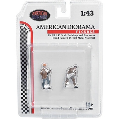 Sada figurek 2 ks Race Day Figures mechanik 1:43