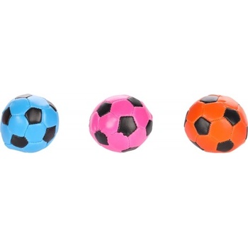 Flamingo Toy Noga Football Multiple colours - играчка за куче, футболна топка - текстилна, различни цветове, 5 см - 1 бр, Белгия - 501094