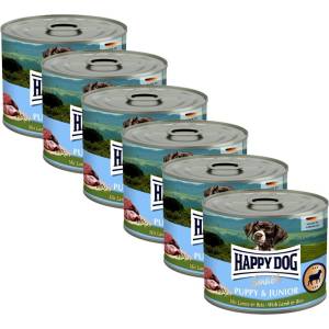 Happy Dog Sensible Puppy & Junior 6 x 200 г / агнешко