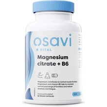 Osavi Magnesium citrate + B6 Hořčík citrát + B6 375 mg + 4,2 mg 90 rostlinných kapsúl