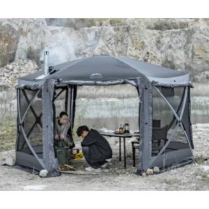  Сгъваема шатра Wild Land Hub Screen House 600 Lux, Тента за Къмпинг, Двор, Плаж, 360x311x217см (Screen-House-600-Lux)