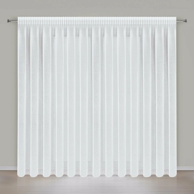 EUROFIRANY ZÁCLONA NA PÁSKE ELPIDIA 350X250 CM BIELA