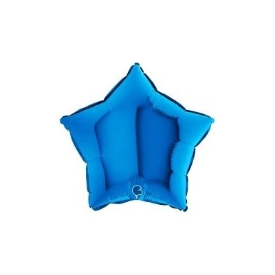 GRABO Hvězda modrá 18" 46cm fóliový balónek nafukovací – Zboží Mobilmania