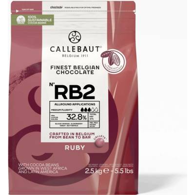 Callebaut Barry Belgium čokoláda RB2 Ruby2 32,8% 2,5 kg