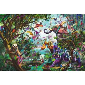 Ravensburger - Puzzle Tropical Dragons - 4 000 piese