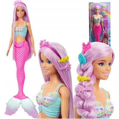 Barbie Mořská panna Panenka Dlouhé vlasy HRR00 – Zboží Dáma