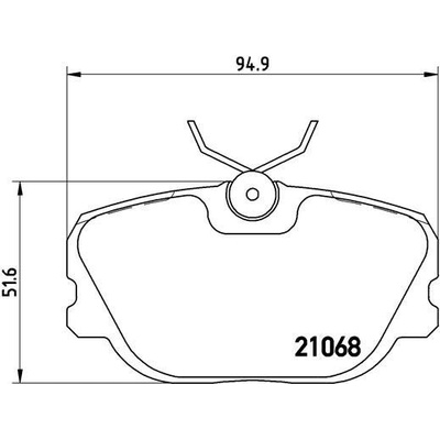 Sada brzdových platničiek kotúčovej brzdy BREMBO P 71 004