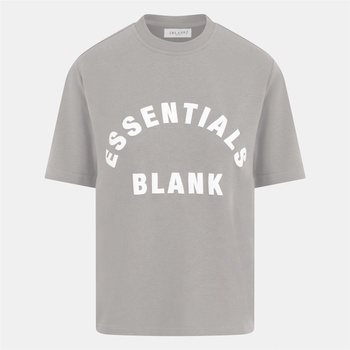 Blank Essentials Дамска тениска Blank Essentials Blank Arched Print Puff T-Shirt Ladies - Alloy