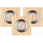 Spotlight 2515339-Комплект 3x LED вградени лампи VITAR 1xGU10/5W/230V пясъчник (SP0755)