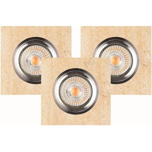 Spotlight 2515339-Комплект 3x LED вградени лампи VITAR 1xGU10/5W/230V пясъчник (SP0755)