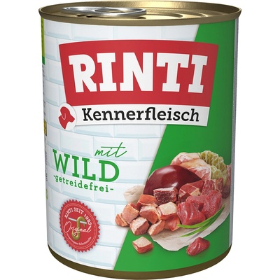 RINTI 800г Kennerfleisch RINTI, консервирана храна за кучета - дивеч