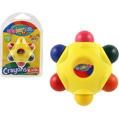COLORINO Voskovky hvězda 6 barev