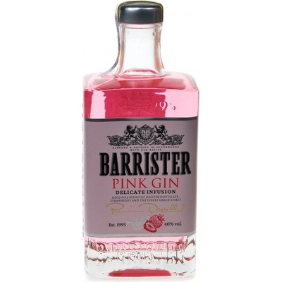Barrister Pink Gin 40% 0,7 l (holá láhev)