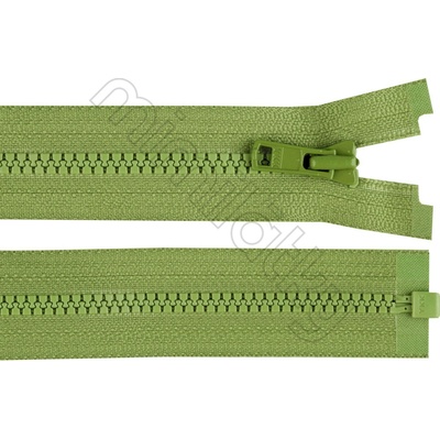 Zip kostěný dělitelný VISLON® No 3 zelená sv. 40 cm YKK