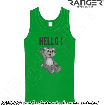 Ranger tielko motív Hello! zelená