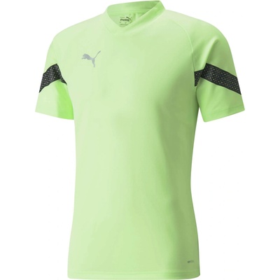 Puma pánske športové tričko teamFINAL Training Jersey svetlo zelená čierna