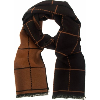Pánsky šál v odtieni hnedej a hrdzavej