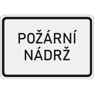 Dopravní značka E13 Požární nádrž