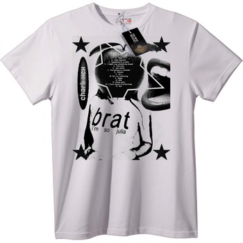 NOONEBRAND Тениска Brat със звезди и череп - 2XL, Black