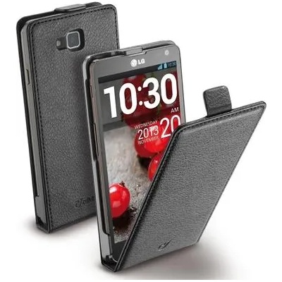 LG CL LG Optimus L9 II D605 Flap Кожен Калъф + Скрийн Протектор