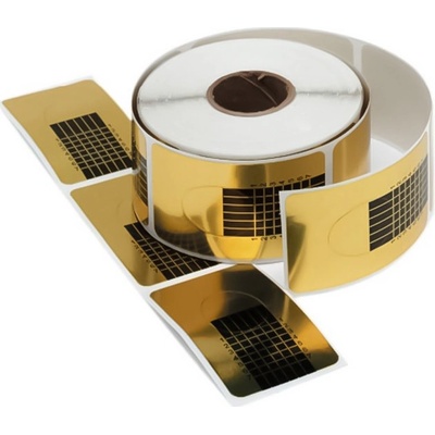 Allepaznokcie šablony na nechty zlaté 50ks