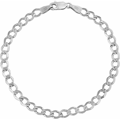 SILVEGO Stříbrný náramek Curb Pancr 4,4 mm FNNS1011BS