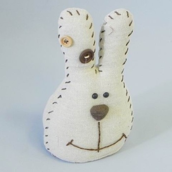 Zajíček textil natural D66673B