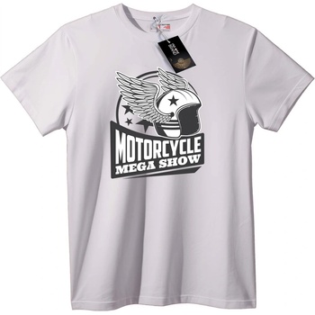 NOONEBRAND Тениска Мото Мега Шоу - 7XL, White