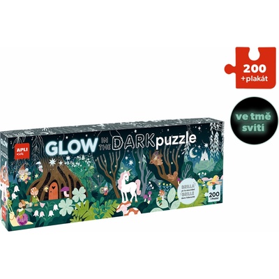 Apli svítící ve tměKids Kouzelný les 200 dílků
