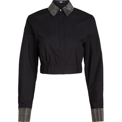 KARL LAGERFELD Блуза черно, размер 40