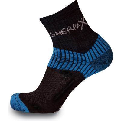 SherpaX /ApasoX Misti ponožky tenké čierno-modré