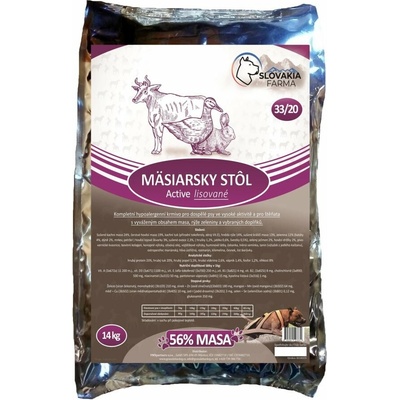 Slovakia Farma Mäsiarsky stôl 33/20 lisované hypoalergenní 14 kg