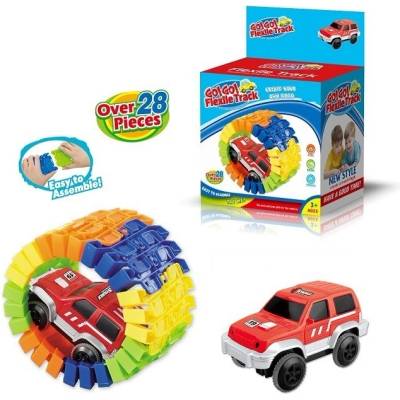 Alltoys Mustar Autíčko s variabilní dráhou 28 dílů