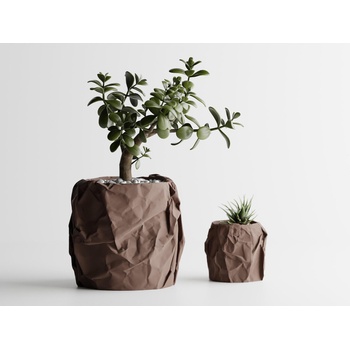 Кашпа Miami голяма тъмно кафяв мат