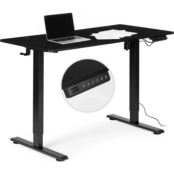 ModernHOME Електрическо бюро, 120x60 см, регулируема височина 72-117 см, черно, ModernHome (JNI-D45A-1-16)