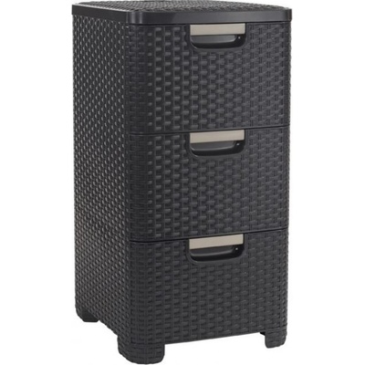 Curver Rattan Style 3 x 14 l hnedá 06604-210