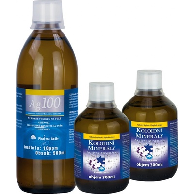 Koloidní minerály 2x + Ag100 10ppm 500 ml 300 ml