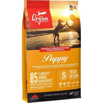 Orijen Puppy Chicken, Fish, Turkey Храна за кучета, суха, за бебета, с пилешко, риба и пуешко, 11.4 kg