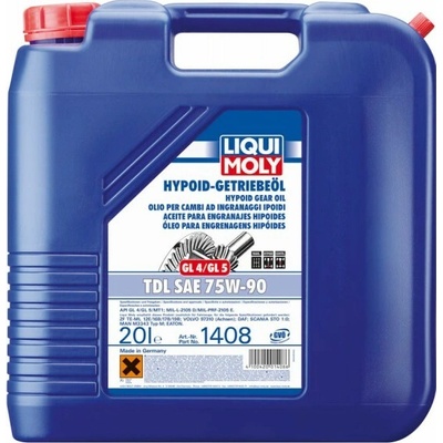 Liqui Moly 1408 Hypoid-Getriebeöl GL4/5 TDL 75W-90 20 l