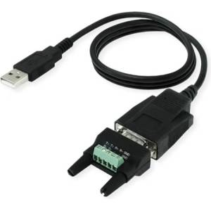Roline Кабел usb-a към rs422/485, конвертор, m/m, 1, 2 м, черен 12.02. 1174-5 (12.02.1174-5)