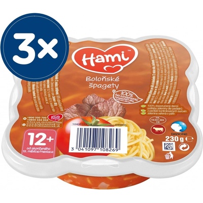 Hami talířek Boloňské špagety 3 x 230 g