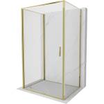 Mexen Exo-B 3S душ кабина 3-стенна, отваряема, 85 x 70 см, прозрачна, златна (817-085-070-50-00-3S)