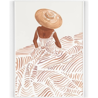 Plakát / Obraz Dáma 40 x 50 cm Tiskové plátno – Zbozi.Blesk.cz