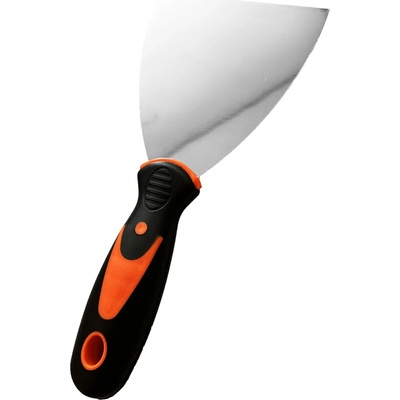 Špachtle nerezová, s gumovou, ergonomickou rukojetí 4"